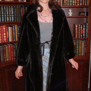 Synthetic Fur full length coat custom made Russel Taylor ltd edition 446 of 4999
